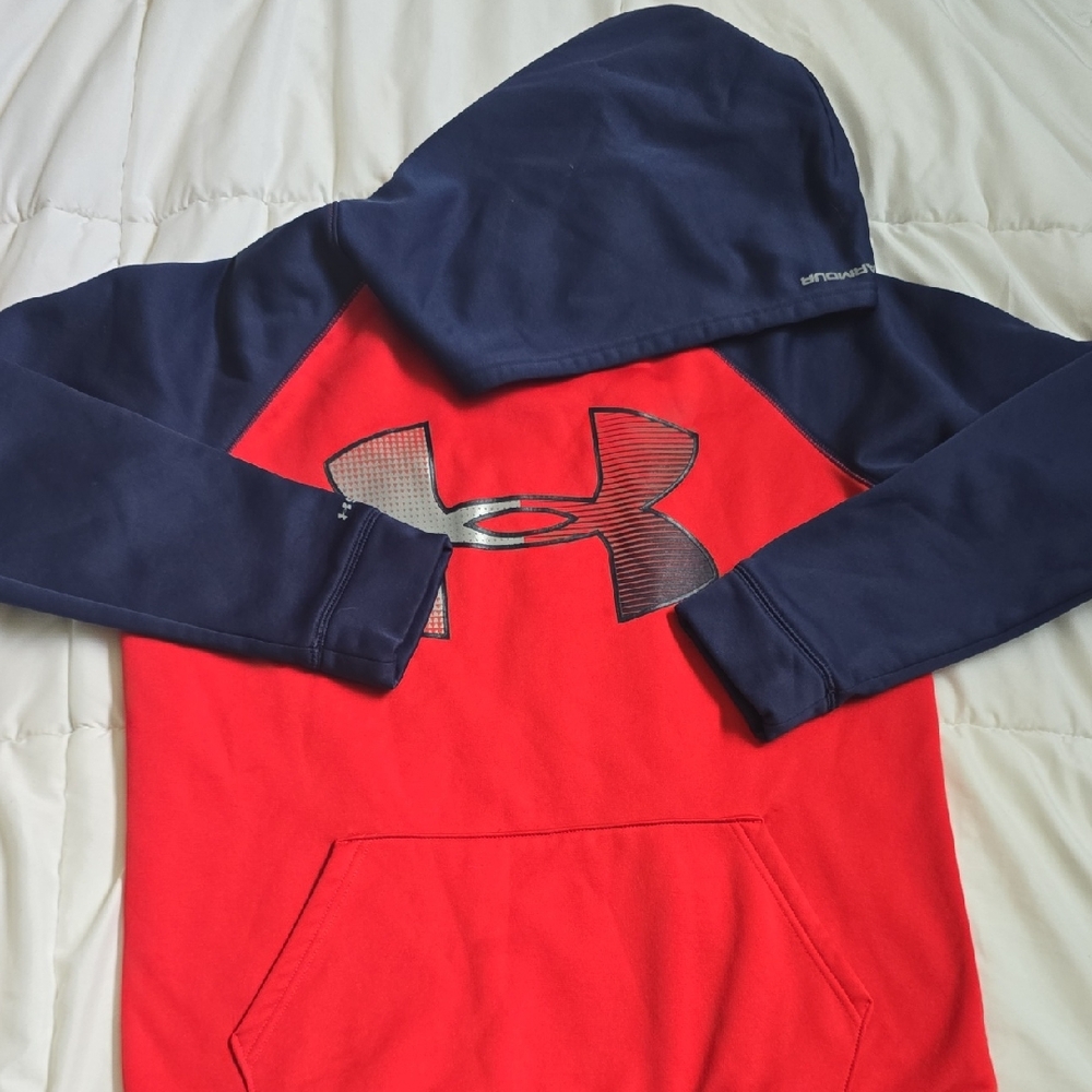 Under Armour Kids Navy and Red Hoodie